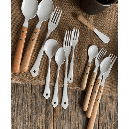 【預購】日本製 高桑琺瑯搪瓷 復古木柄餐具 - Cnjpkitchen ❤️ 🇯🇵日本廚具 家居生活雜貨店