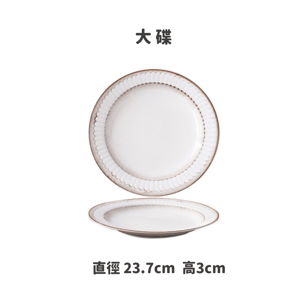 【預購】日本製 minorutouki 美濃燒陶瓷西餐圓餐碟 (9英寸 - 2入) - Cnjpkitchen ❤️ 🇯🇵日本廚具 家居生活雜貨店