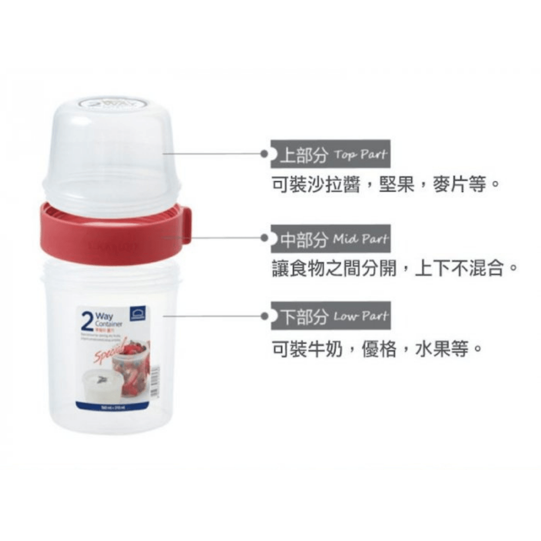 【現貨】韓國 樂扣LOCK and LOCK 2Way密封雙層多用穀物杯 - Cnjpkitchen ❤️ 🇯🇵日本廚具 家居生活雜貨店