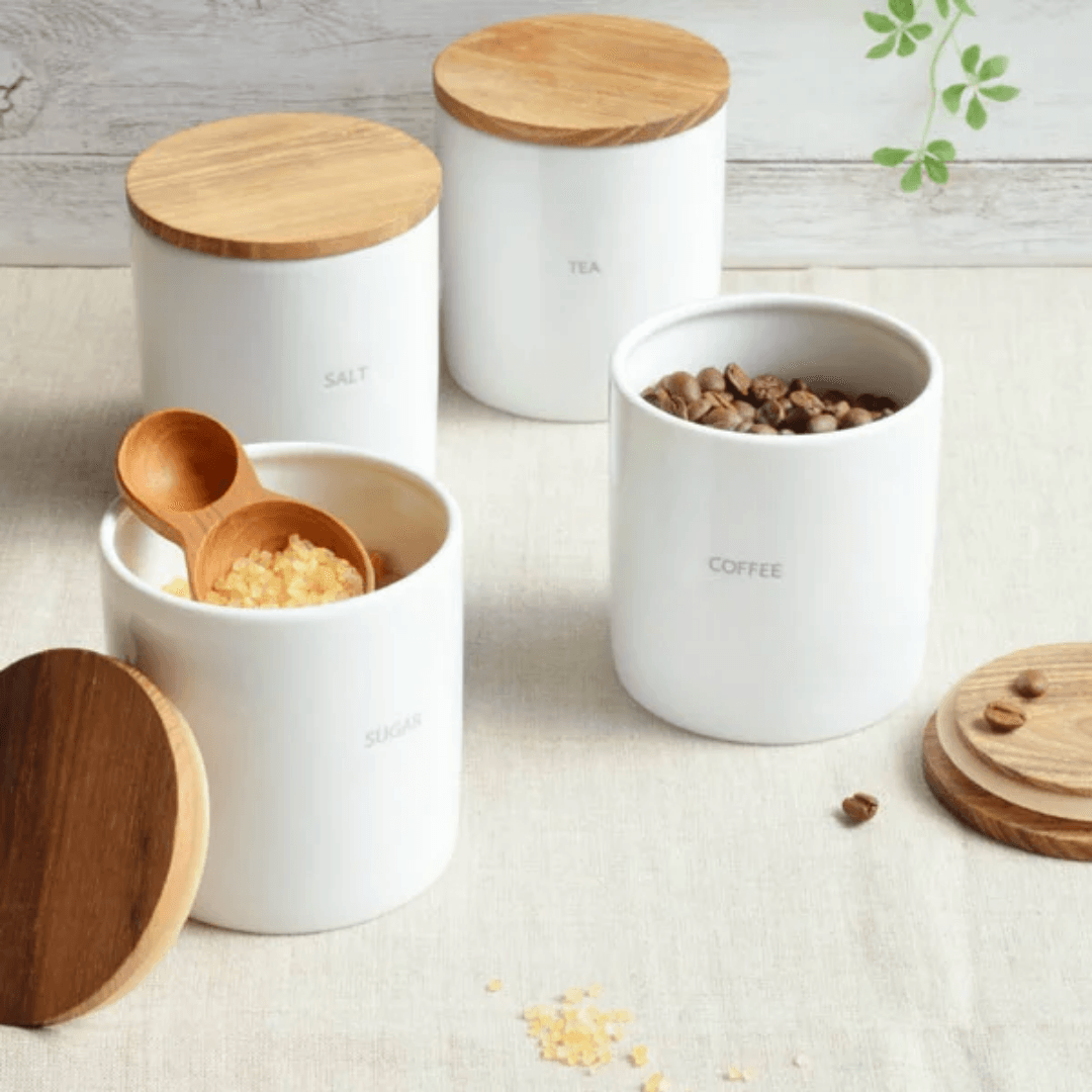 【現貨】日本製 基本糖鹽儲存杯套裝(2入) - Cnjpkitchen ❤️ 🇯🇵日本廚具 家居生活雜貨店