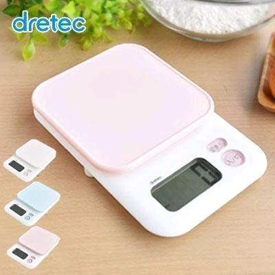 【預購】日本進口 Dretec馬卡龍色大屏幕㕑房電子磅 (2ᴋɢ) - Cnjpkitchen ❤️ 🇯🇵日本廚具 家居生活雜貨店