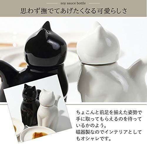 【預購】日本進口 貓貓醬油瓶套裝 (2入) - Cnjpkitchen ❤️ 🇯🇵日本廚具 家居生活雜貨店