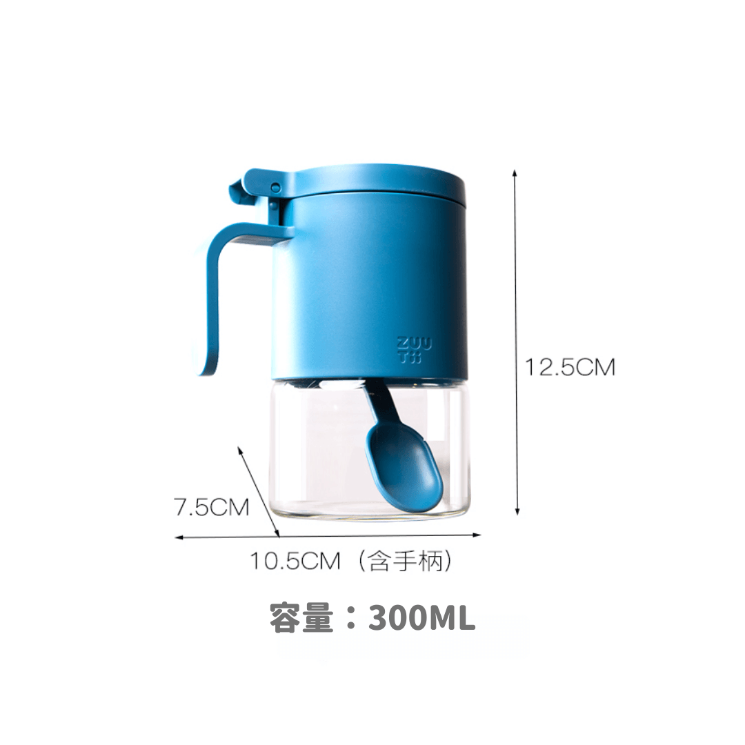 【預購】加拿大 ZUUTII 帶防潮劑 匙勺 把手 玻璃調味料樽 (300ML) - Cnjpkitchen ❤️ 🇯🇵日本廚具 家居生活雜貨店