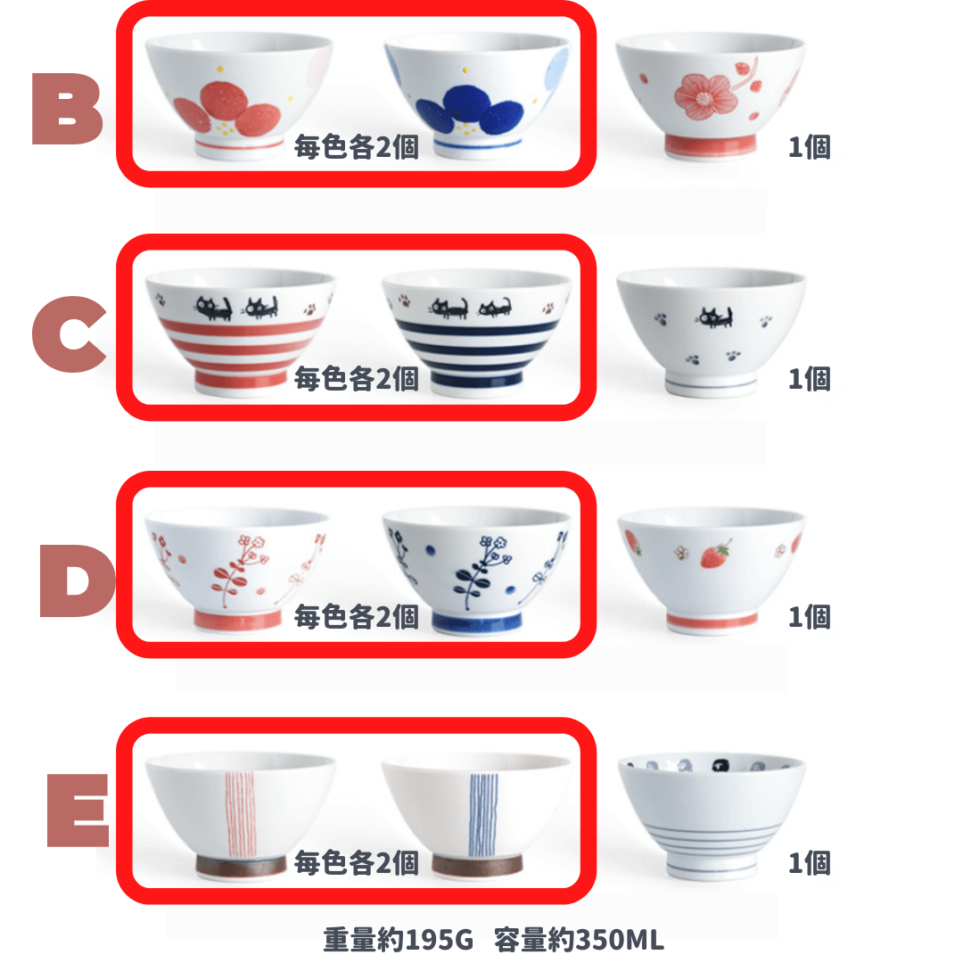 【預購】日本製 有田燒 高腳陶瓷碗飯 (5入) - Cnjpkitchen ❤️ 🇯🇵日本廚具 家居生活雜貨店