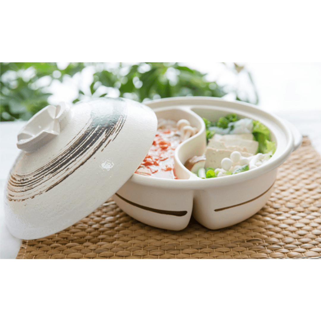 【預購】日本製 萬古燒釉下彩毛筆繪畫鴛鴦鍋 - Cnjpkitchen ❤️ 🇯🇵日本廚具 家居生活雜貨店