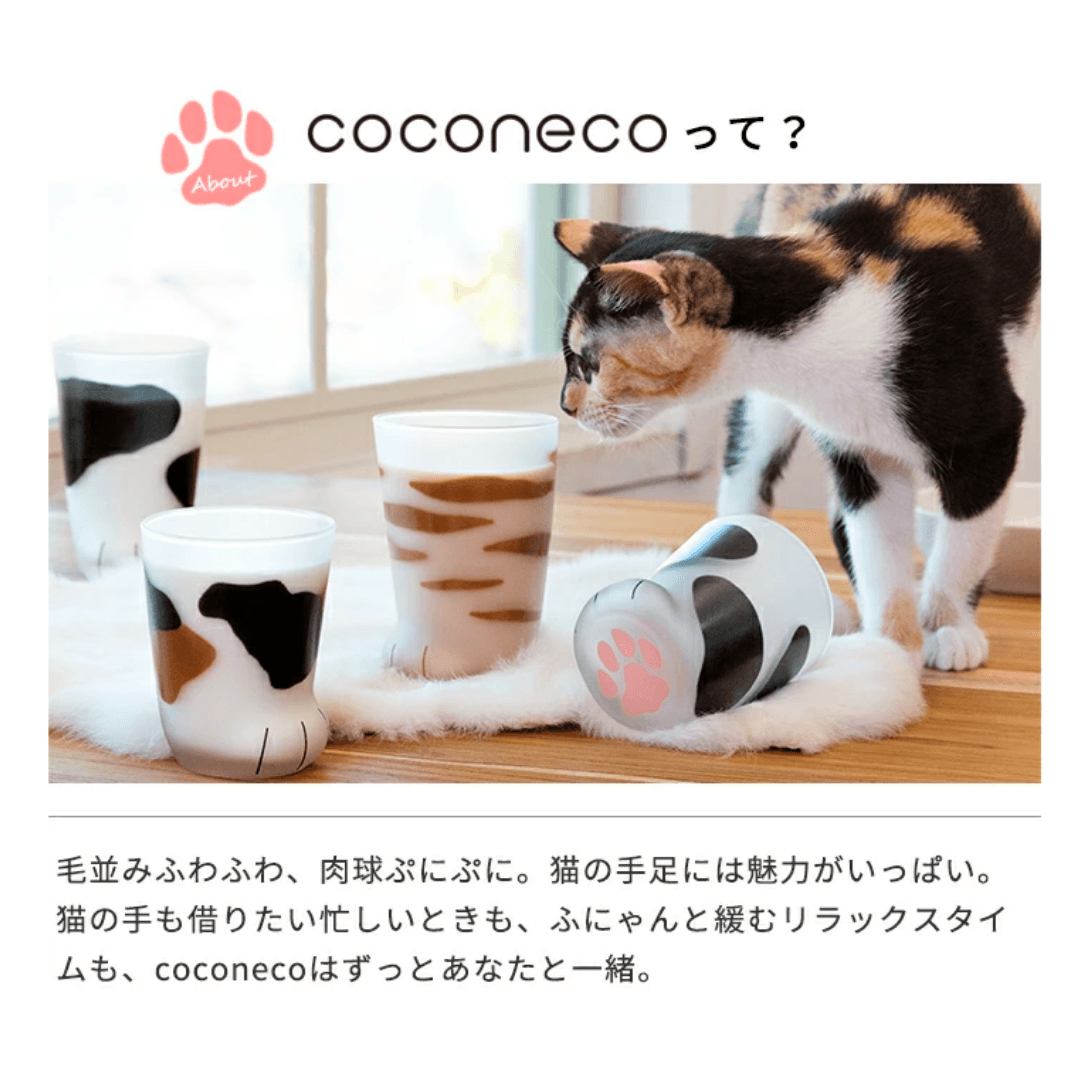 【預購】日本製 coconeco 親子貓貓杯套裝 (2入) - Cnjpkitchen ❤️ 🇯🇵日本廚具 家居生活雜貨店