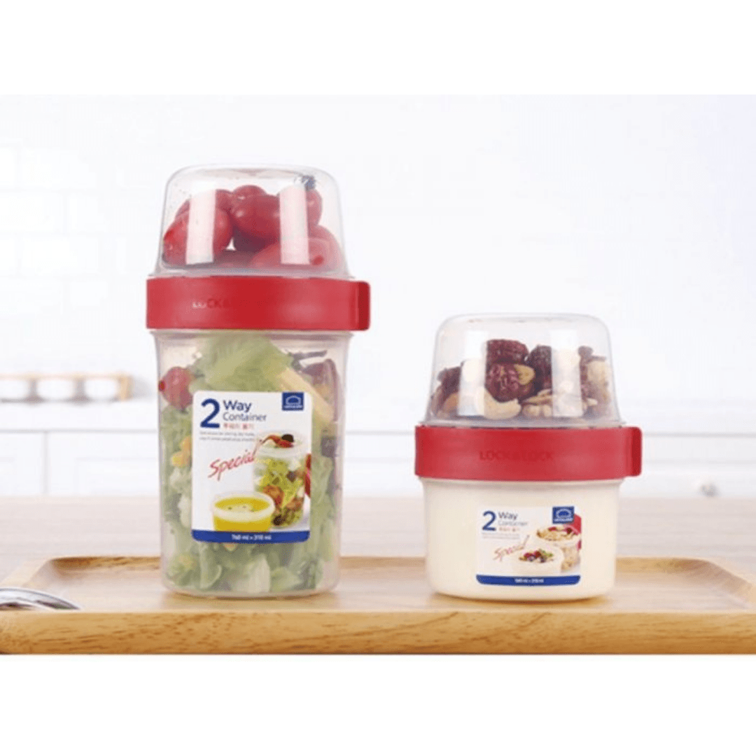 【現貨】韓國 樂扣LOCK and LOCK 2Way密封雙層多用穀物杯 - Cnjpkitchen ❤️ 🇯🇵日本廚具 家居生活雜貨店