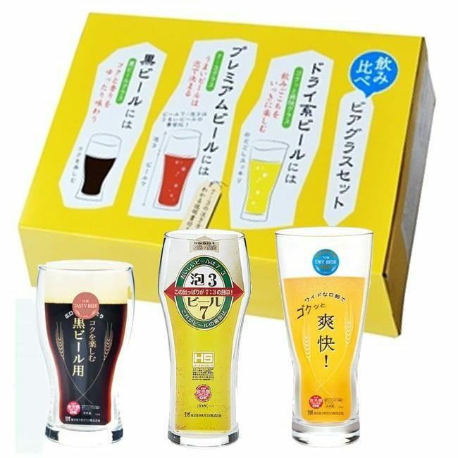 【預購】 🇯🇵日本製 Kimoto Glass 黑啤酒玻璃杯基本套裝 (3入) - Cnjpkitchen ❤️ 🇯🇵日本廚具 家居生活雜貨店