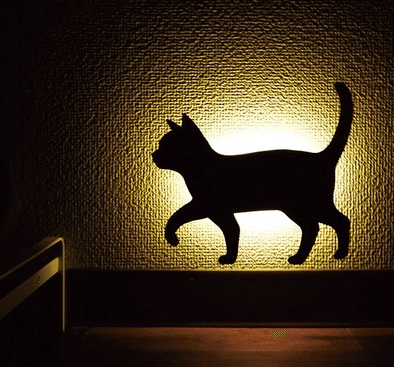 【預購】 🇯🇵日本製 Cat Wall Light Led 牆燈 地燈 補光燈 感應燈 - Cnjpkitchen ❤️ 🇯🇵日本廚具 家居生活雜貨店