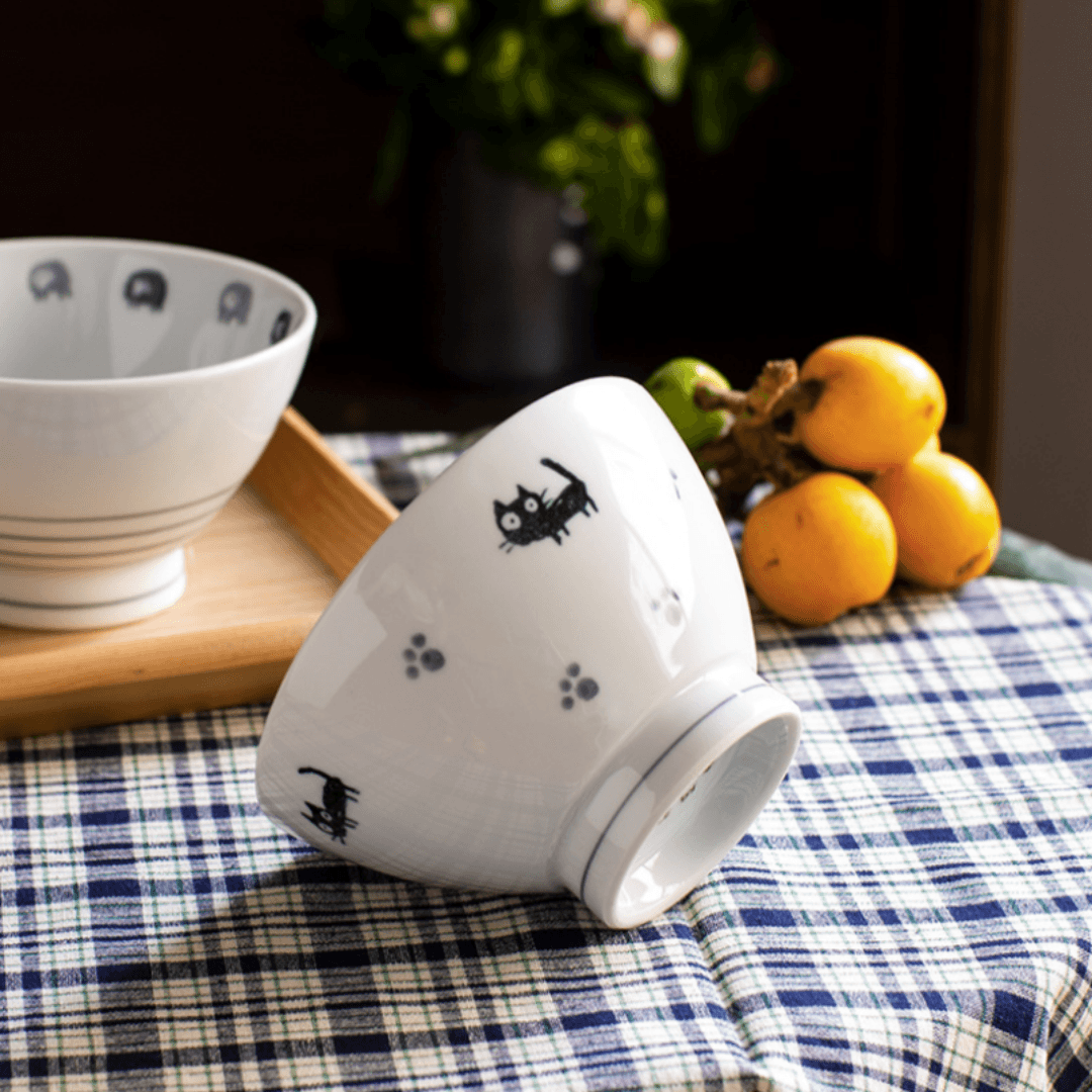 【預購】日本製 有田燒 高腳陶瓷碗飯 (5入) - Cnjpkitchen ❤️ 🇯🇵日本廚具 家居生活雜貨店