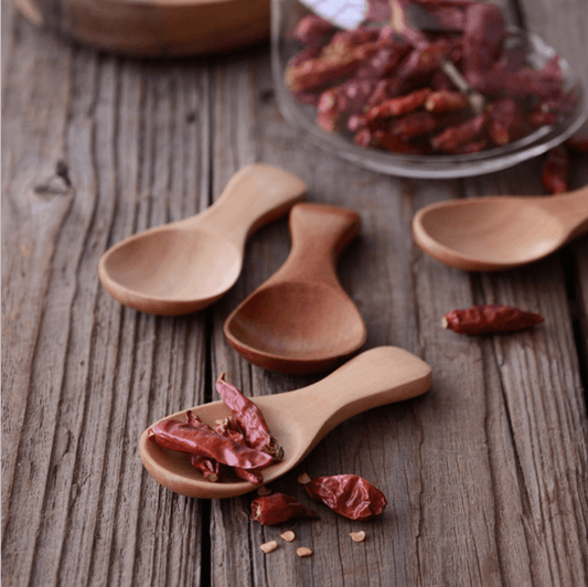 【現貨】 迷你糖鹽調味料小木匙勺 (2入) - Cnjpkitchen ❤️ 🇯🇵日本廚具 家居生活雜貨店