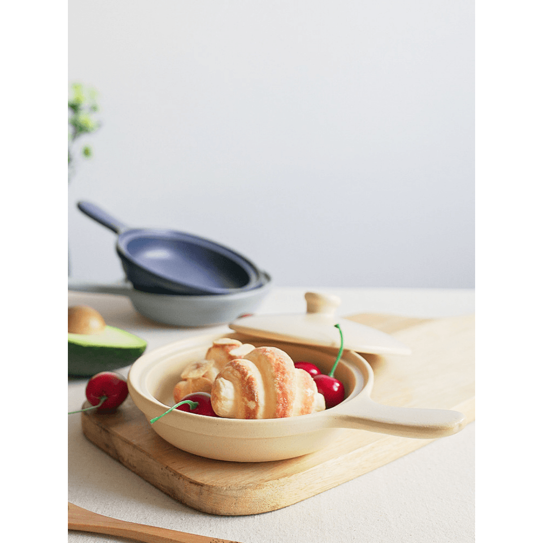 【預購】日本製 秋・冬アイテム 可上火耐熱陶瓷迷你帶蓋平底鍋 - Cnjpkitchen ❤️ 🇯🇵日本廚具 家居生活雜貨店