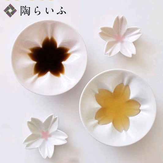 【預購】🇯🇵日本製 Kutani Ware 九谷燒櫻花迷你碟小碟組 (4入) - Cnjpkitchen ❤️ 🇯🇵日本廚具 家居生活雜貨店
