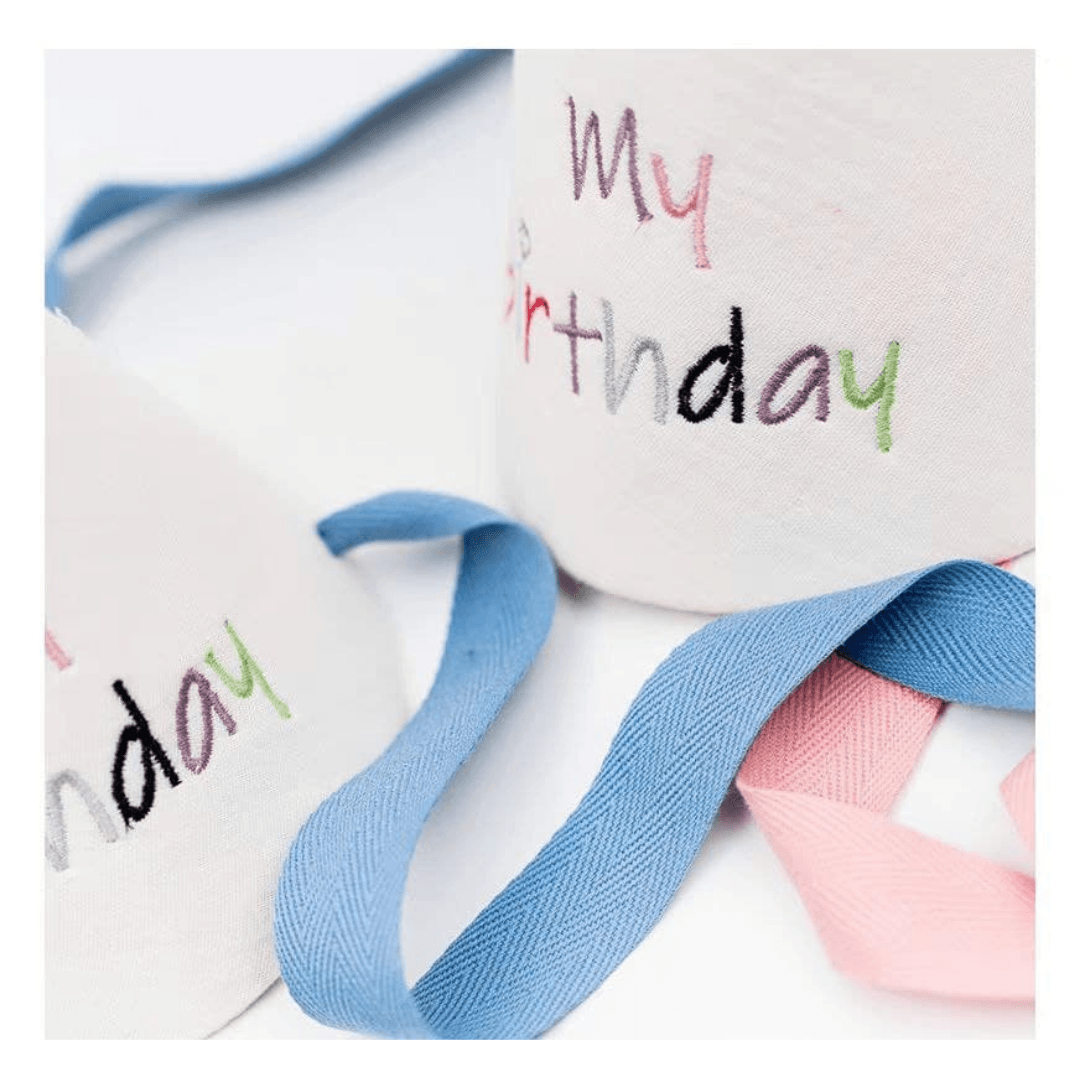 【現貨】韓國風 可愛流蘇毛球 小朋友 刺繡生日帽 - Cnjpkitchen ❤️ 🇯🇵日本廚具 家居生活雜貨店