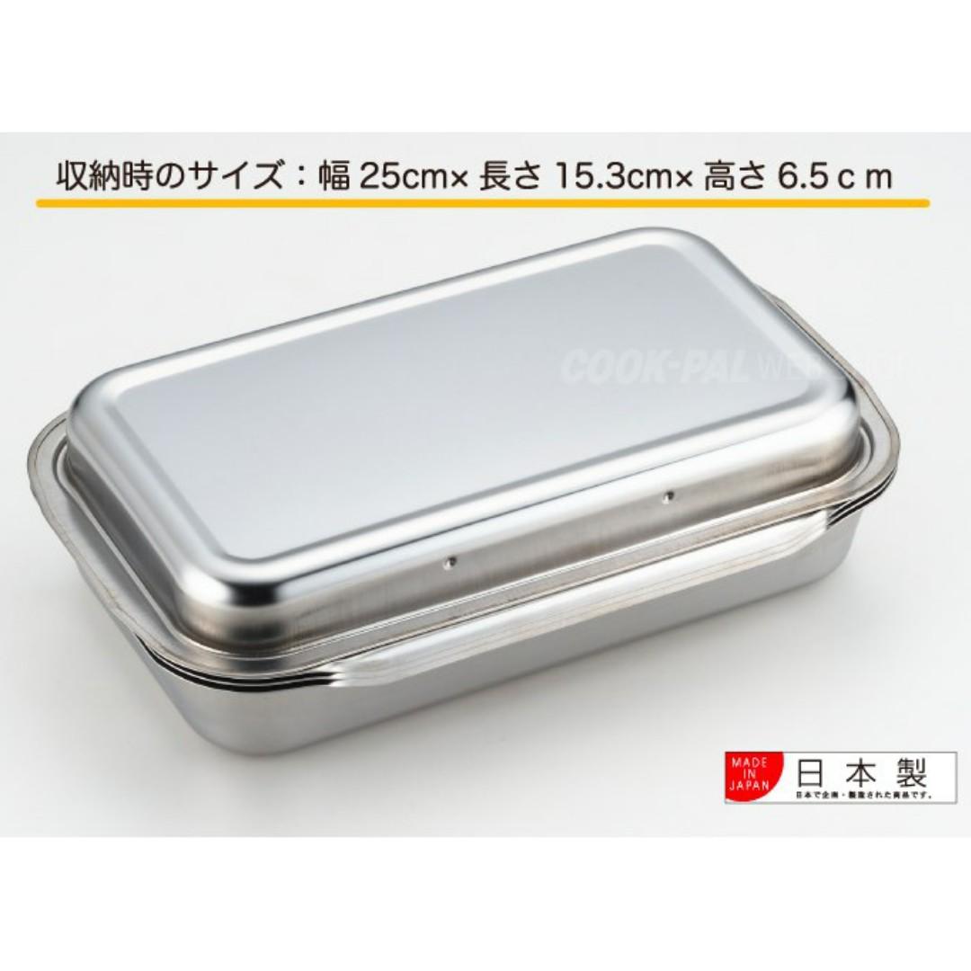 【預購】 🇯🇵日本製 吉川YOSHIKAWA 可連結式不鏽鋼瀝油托盤組 (5入) - Cnjpkitchen ❤️ 🇯🇵日本廚具 家居生活雜貨店