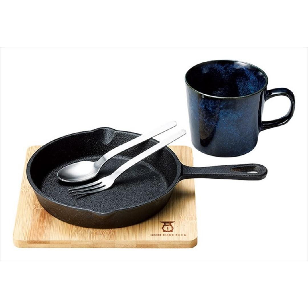 【預購】日本進口 長柄煎鍋連餐具套裝 (5入) - Cnjpkitchen ❤️ 🇯🇵日本廚具 家居生活雜貨店