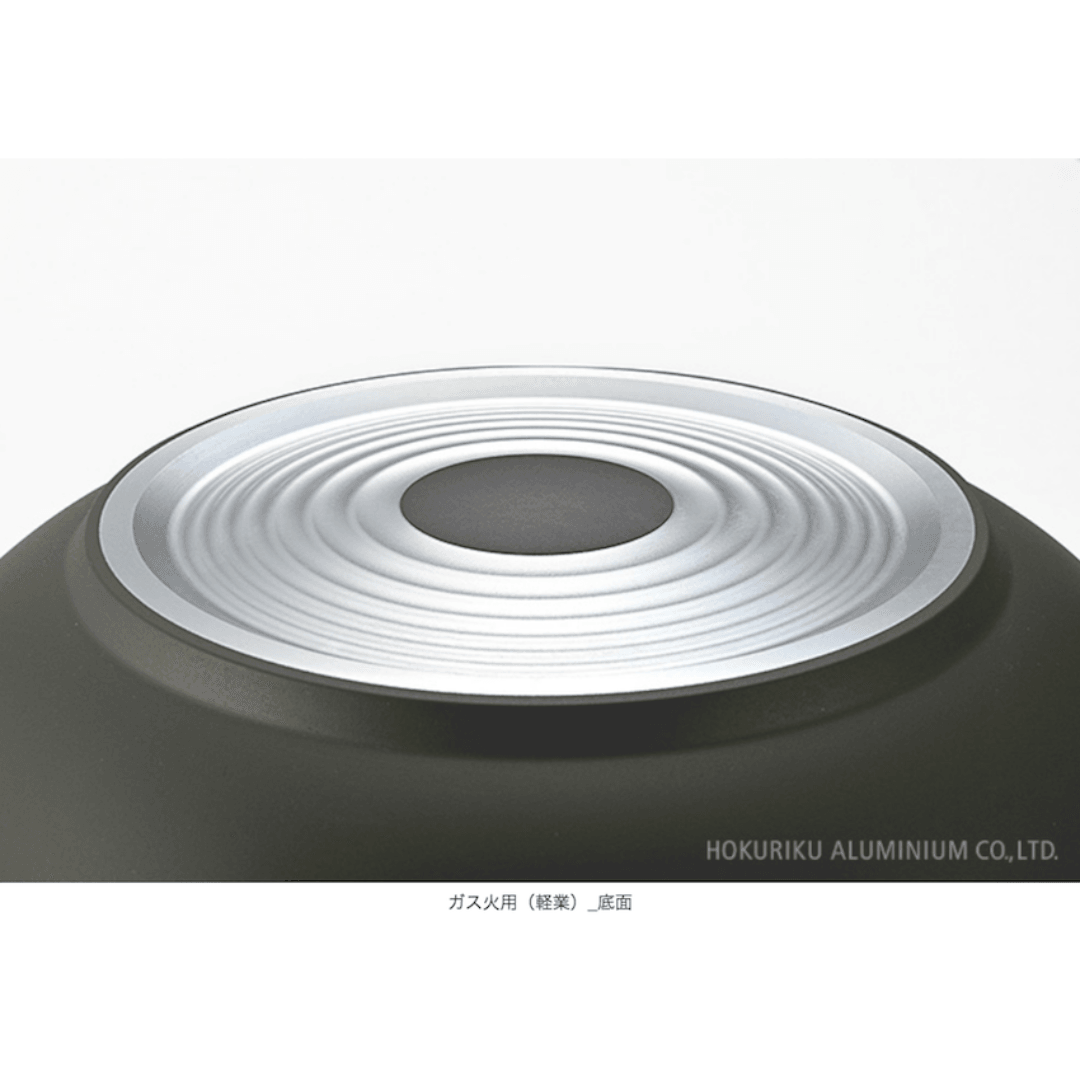 【預購】日本製 Hokuriku Alumi Marutto Pan 北陸鋁特氟龍不粘鍋 (24cm 帶蓋) - Cnjpkitchen ❤️ 🇯🇵日本廚具 家居生活雜貨店