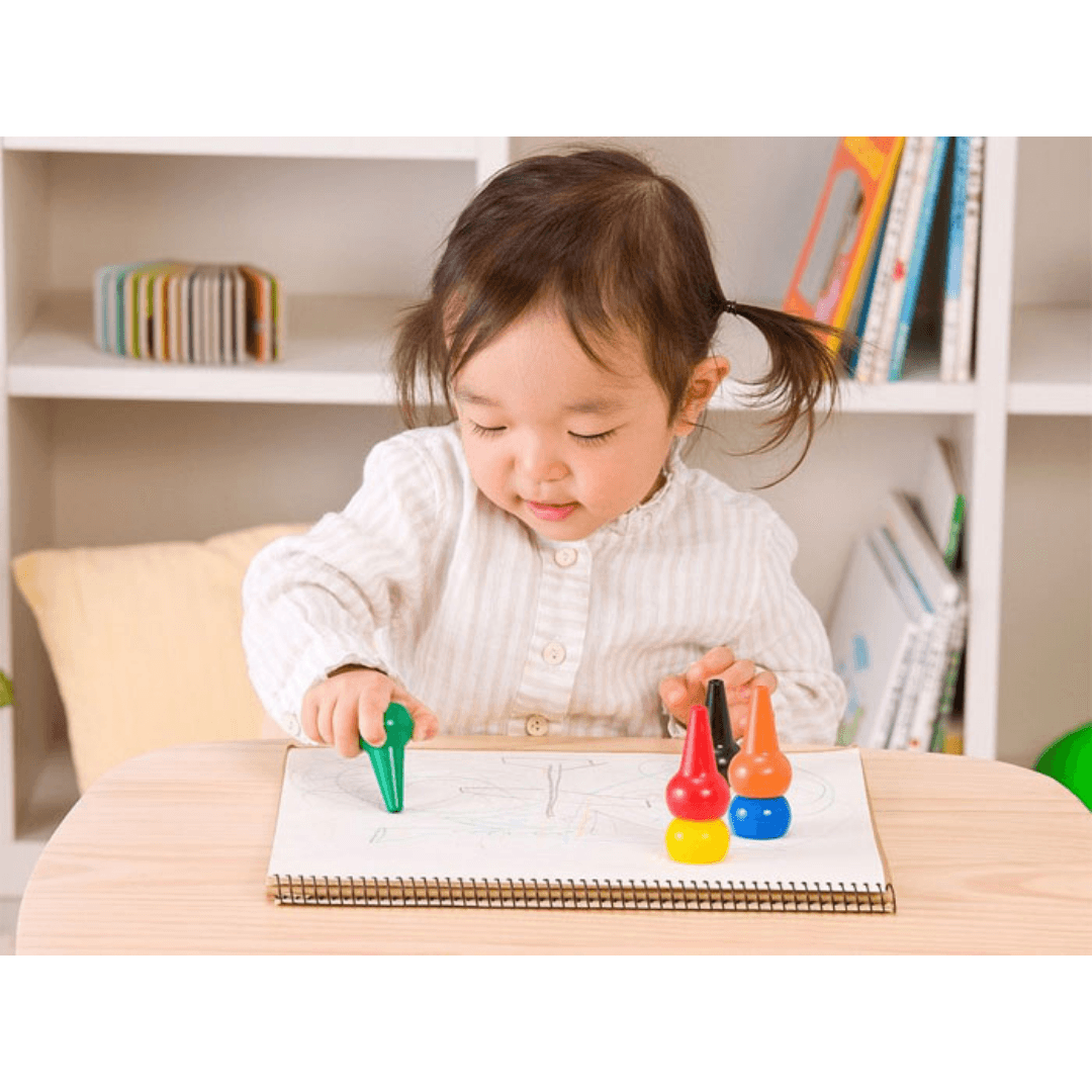 【預購】日本製 Baby color 小朋友用安全蠟筆 (12色) - Cnjpkitchen ❤️ 🇯🇵日本廚具 家居生活雜貨店