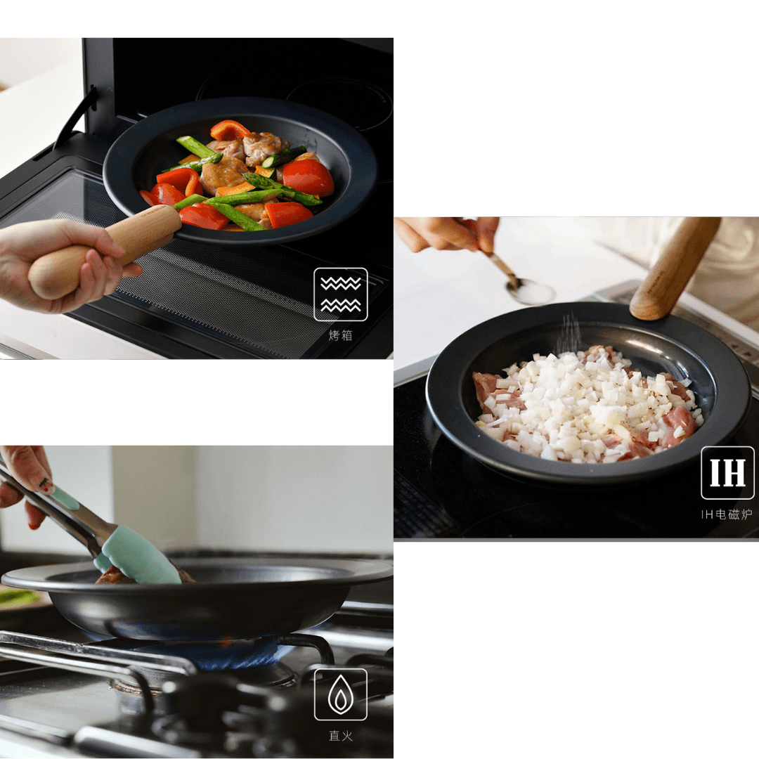 【預購】日本製 藤田金屬 Frying Pan 10 平底飛碟煎鐵鍋 (手柄可拆) - Cnjpkitchen ❤️ 🇯🇵日本廚具 家居生活雜貨店