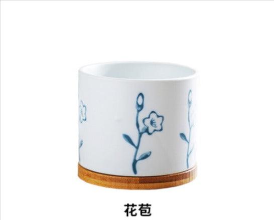 【預購】啞光多肉植物陶瓷小花盆