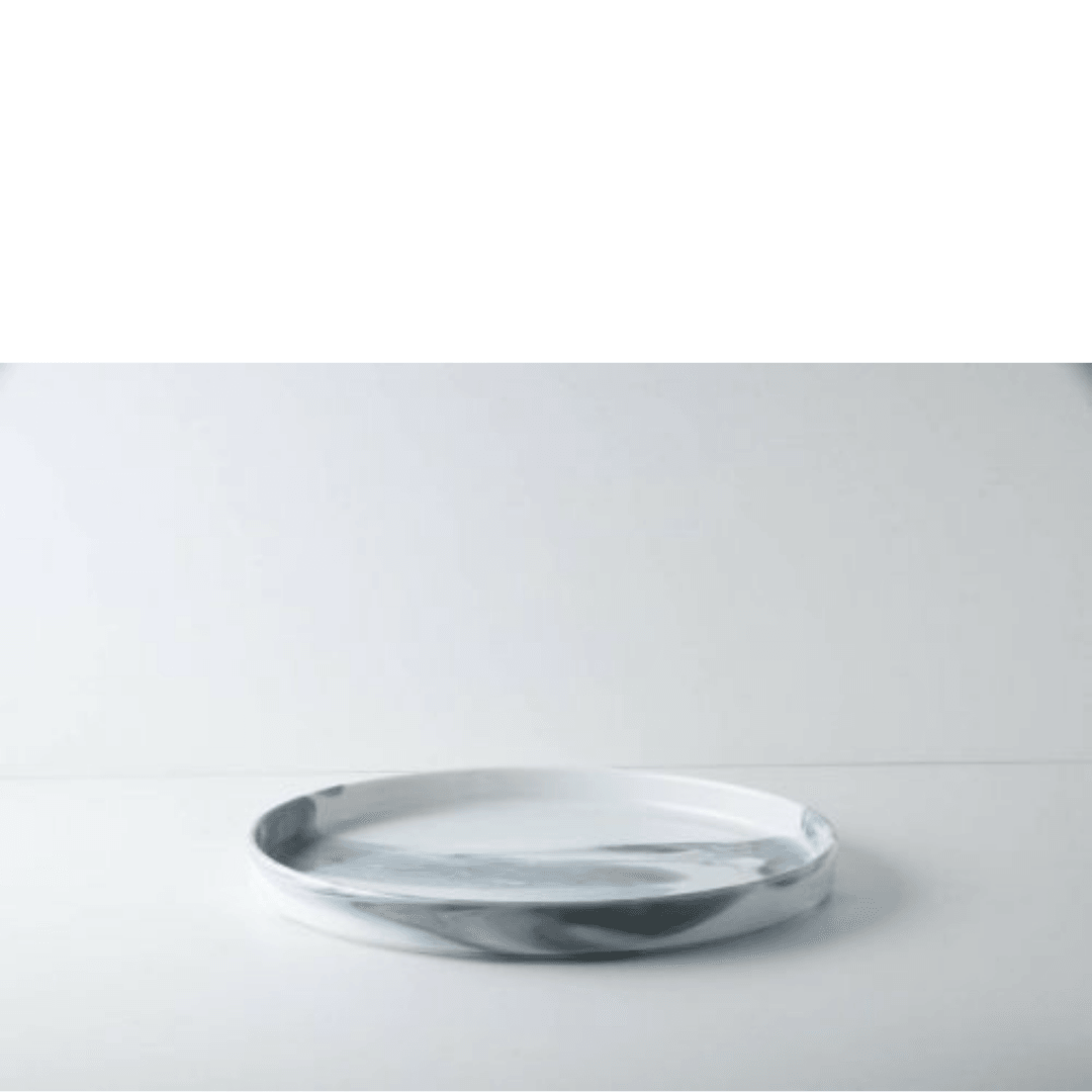 【預購】日本製 Luca Plate 雲石灰色美濃燒餐碟 (24.5cm) - Cnjpkitchen ❤️ 🇯🇵日本廚具 家居生活雜貨店