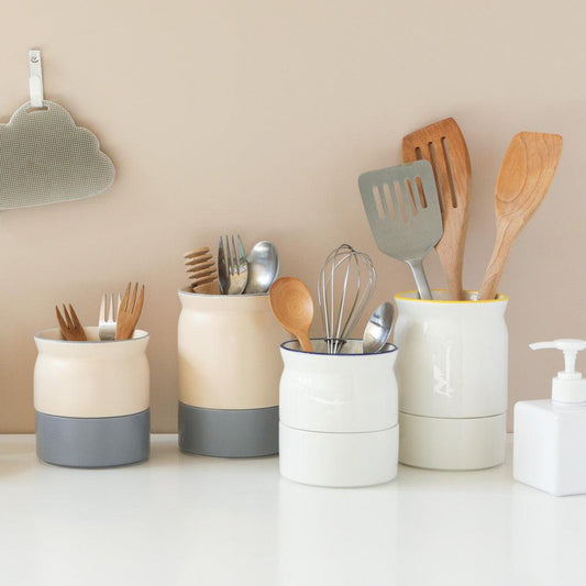 【預購】韓國進口 Dailylike 簡約陶瓷可拆瀝水筒套裝 (2入) - Cnjpkitchen ❤️ 🇯🇵日本廚具 家居生活雜貨店