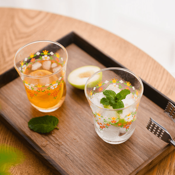 【預購】日本製 煙花透明玻璃水杯 (2入)