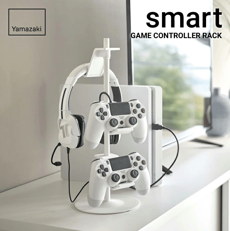 【預購】日本進口 YAMAZAKI 山崎實業 PS4 xbox 遊戲手制耳機 收納架 - Cnjpkitchen ❤️ 🇯🇵日本廚具 家居生活雜貨店