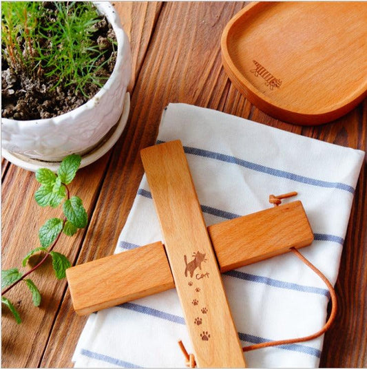 【預購】貓貓原實木十字型隔熱墊 - Cnjpkitchen ❤️ 🇯🇵日本廚具 家居生活雜貨店