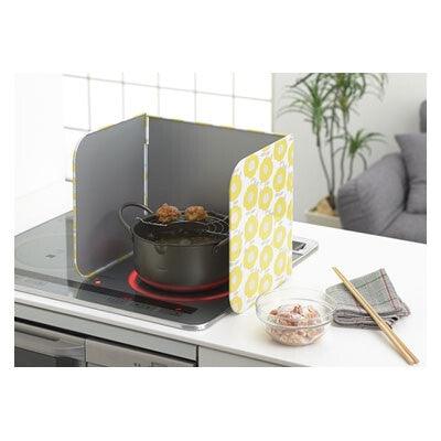 【現貨】日本製 Tamahashi 可折疊黃色花卉防濺油爐頭擋板 - Cnjpkitchen ❤️ 🇯🇵日本廚具 家居生活雜貨店