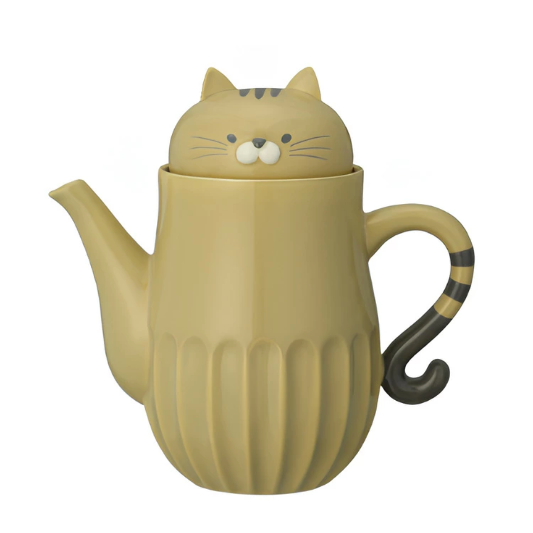 【預購】日本DECOLE Shinogi Cat 貓貓陶瓷茶壺馬克杯 咖啡杯茶杯套裝