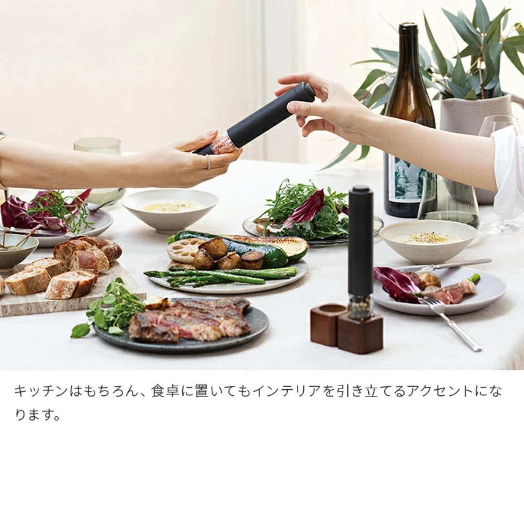 【預購】日本進口 récolte RMM-1 迷你電動鹽胡椒研磨器