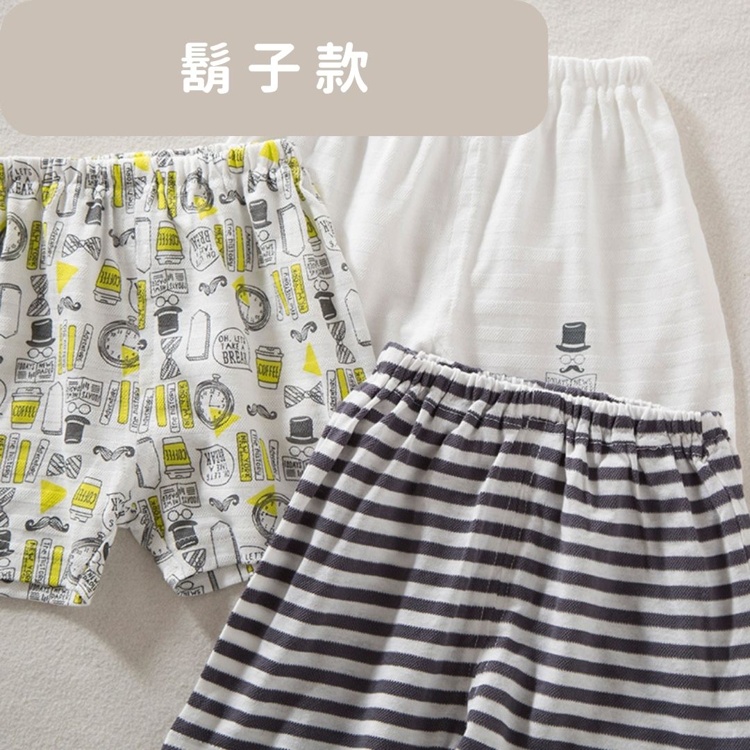 【預購】夏季 男寶寶純棉薄款寬鬆睡褲 運動褲 (1包3條)