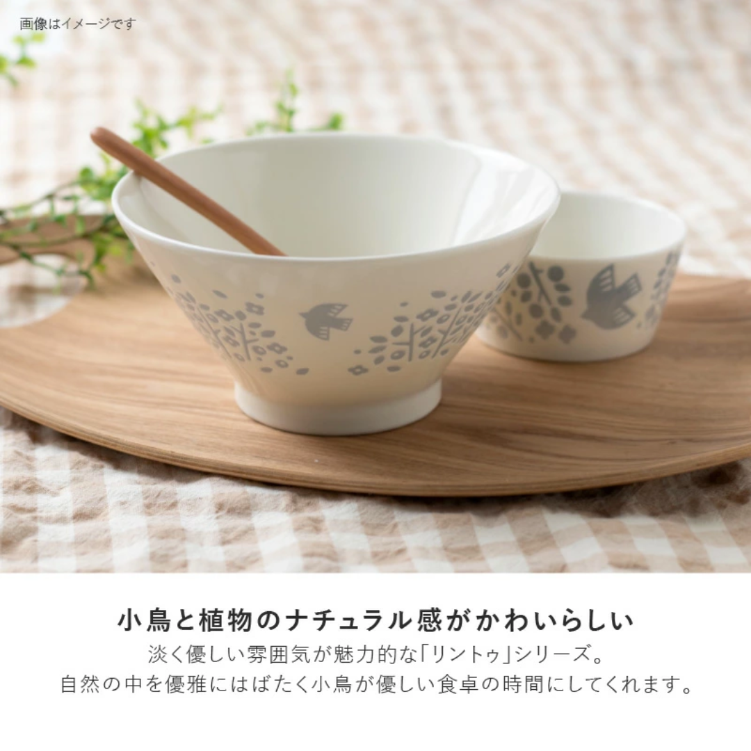【預購】日本 Minorutouki LINTU 美濃燒 釉下彩 陶瓷小鳥深餐盤 /餐碟 / 餐碗 / 拉麵碗