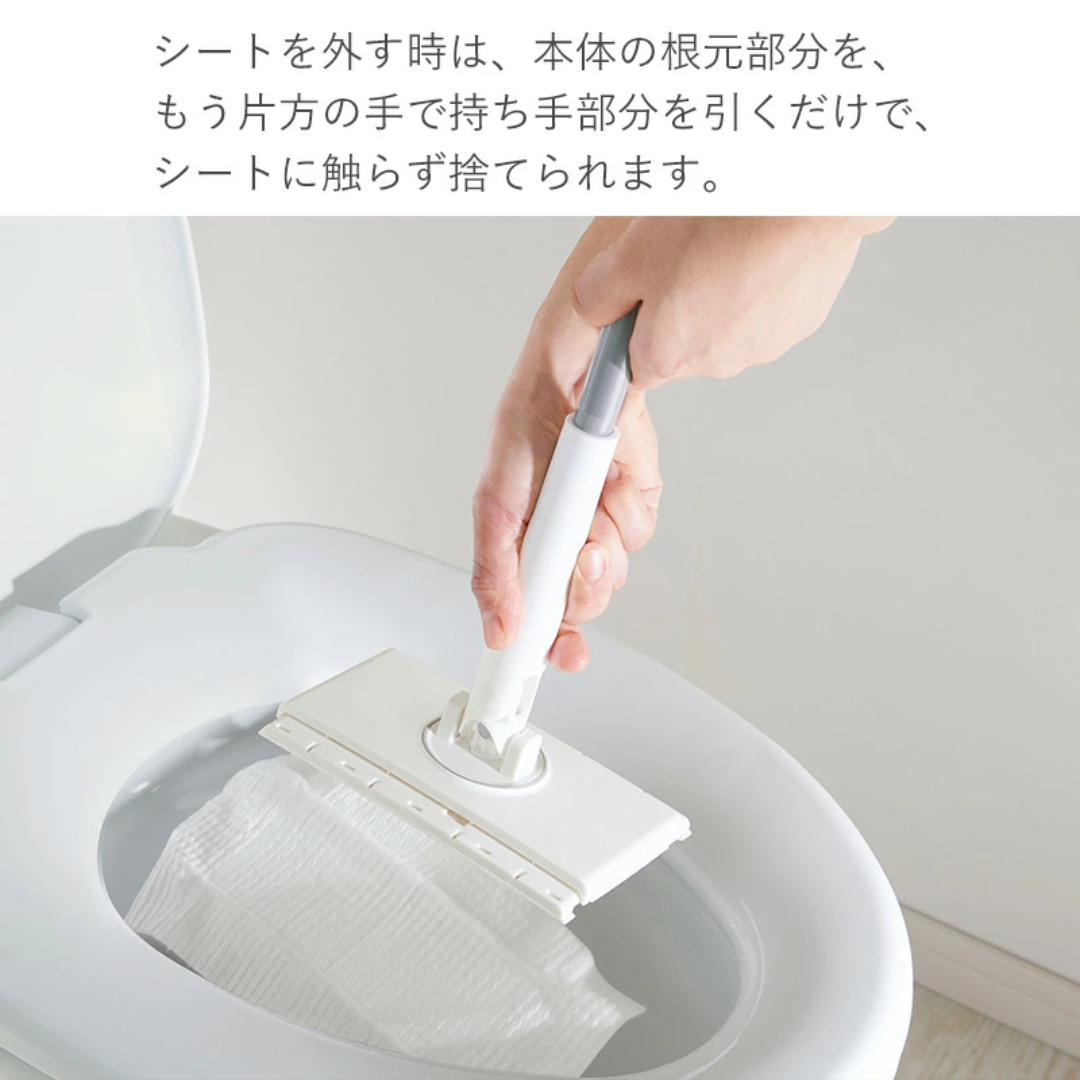 【預購】日本進口 COGIT 靜電除塵按壓式免手洗懶人平板拖把