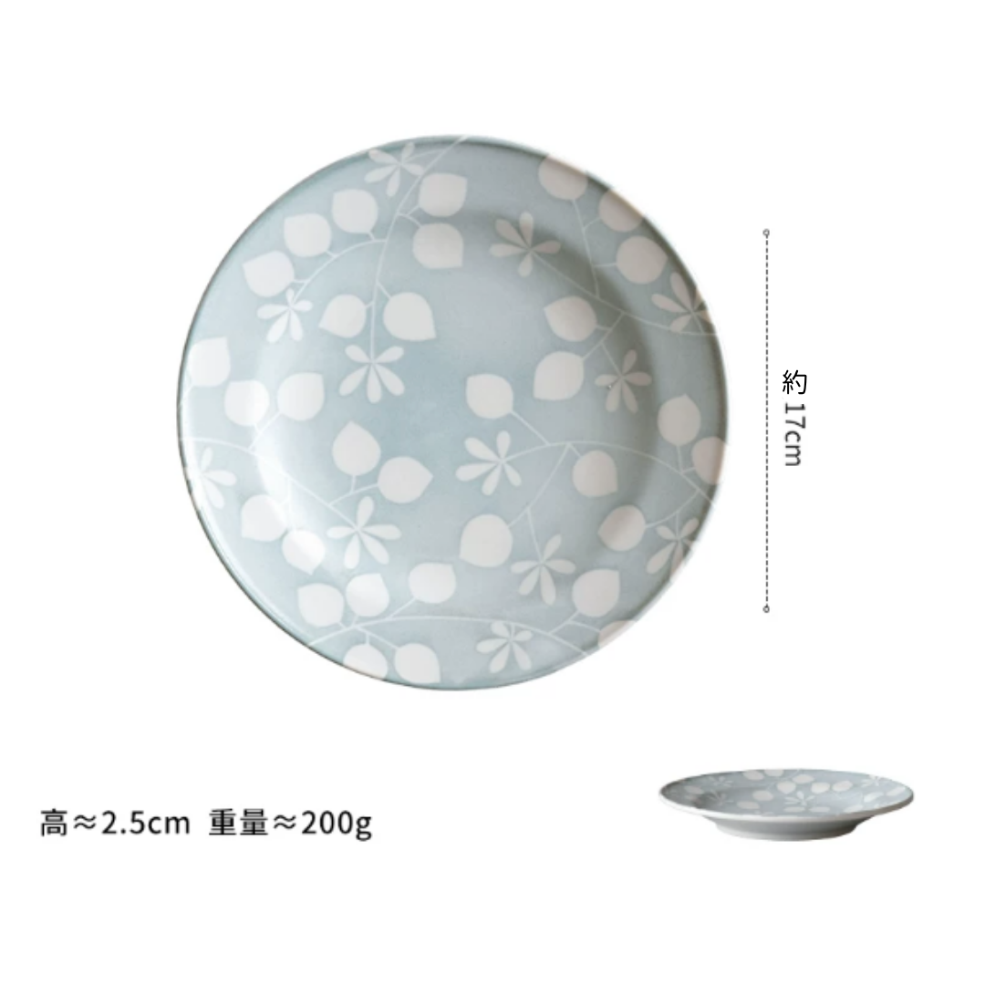 【預購】日本製 井田系列 美濃燒手繪風植物ヤマ吾陶器 (Yamago) 草本花葉陶瓷餐具組