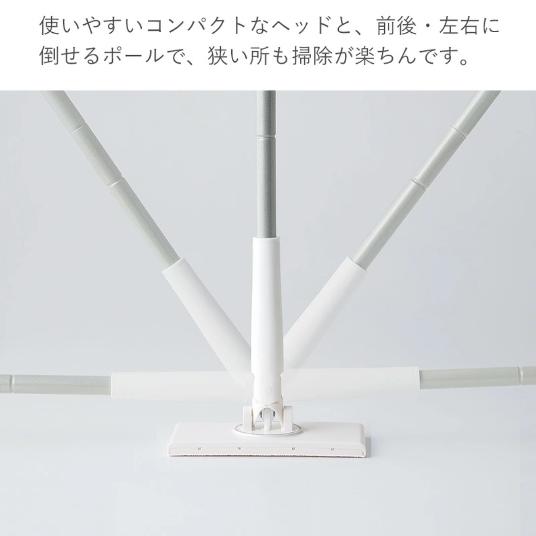 【預購】日本進口 COGIT 靜電除塵按壓式免手洗懶人平板拖把