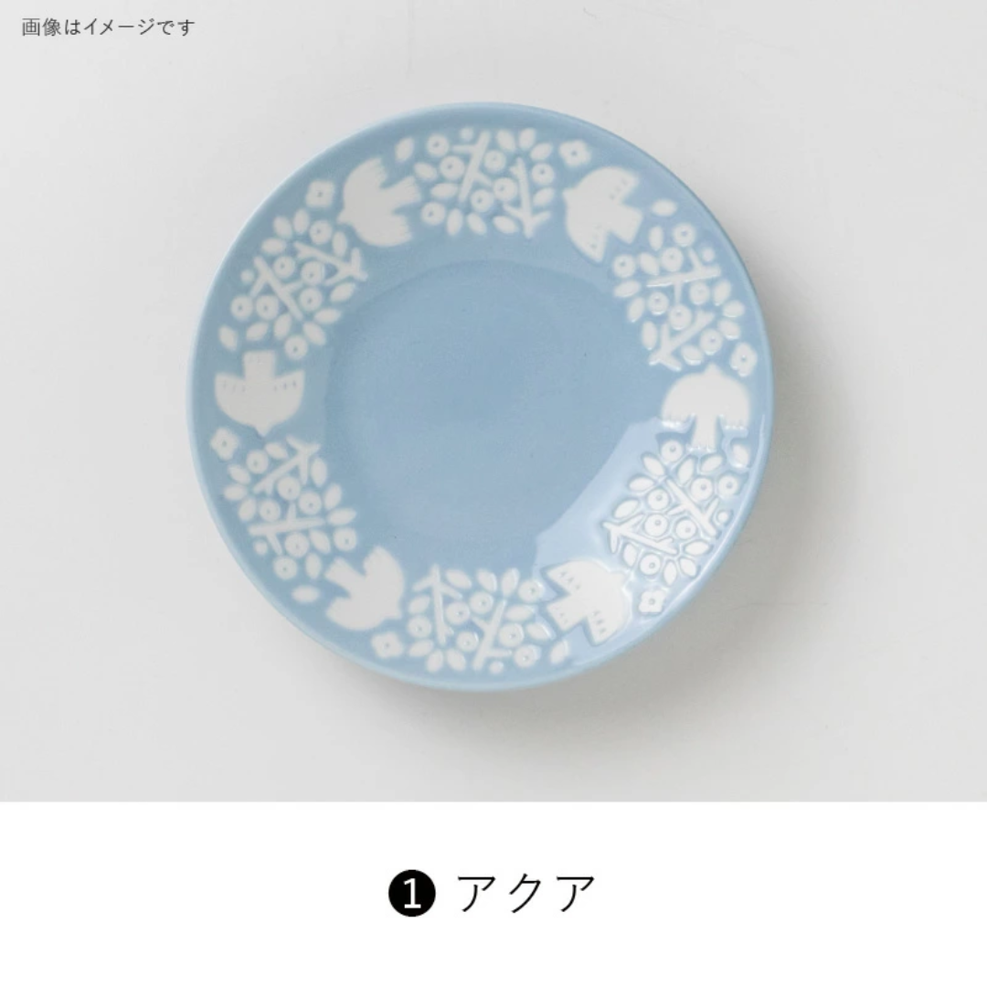 【預購】日本 Minorutouki LINTU 美濃燒 釉下彩 陶瓷小鳥深餐盤 /餐碟 / 餐碗 / 拉麵碗