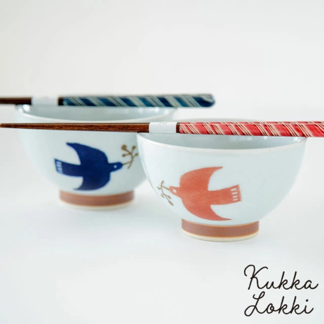 【預購】日本製 北歐風 Kukka Lokki Hasami-yaki 海鷗煎茶杯 / 飯碗