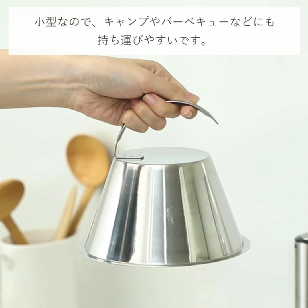 【預購】日本霜山 SHIMOYAMA 蒸氣循環燜烤不鏽鋼鐵板鍋蓋