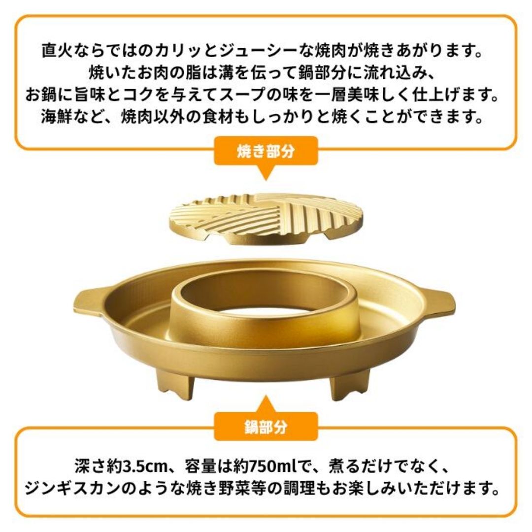 【預購】日本進口 Iwatani 巖谷 家用戶外兩用壽喜燒燒肉料理鍋 CB-A-YBN