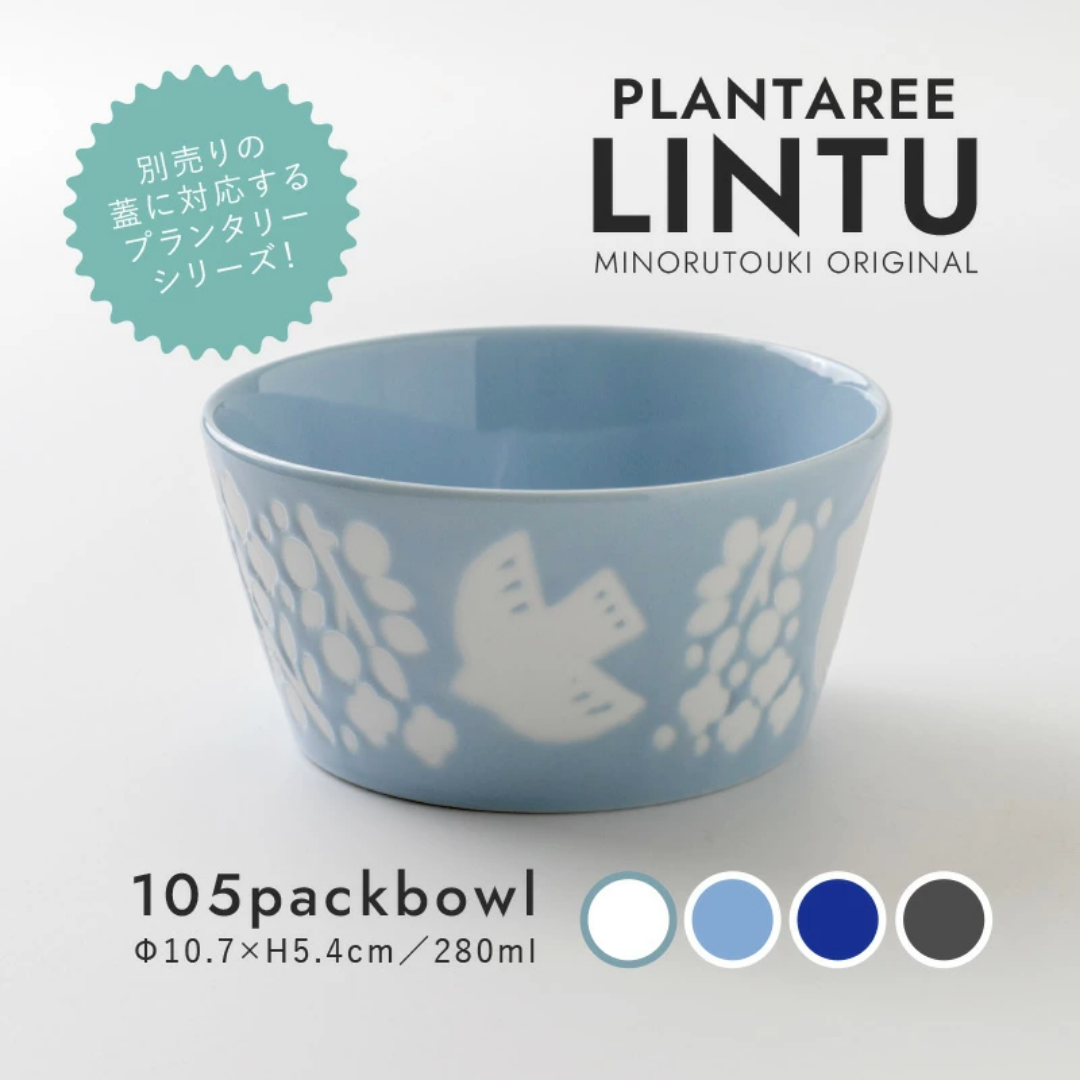 【預購】日本 Minorutouki LINTU 美濃燒 釉下彩 陶瓷小鳥深餐盤 /餐碟 / 餐碗 / 拉麵碗