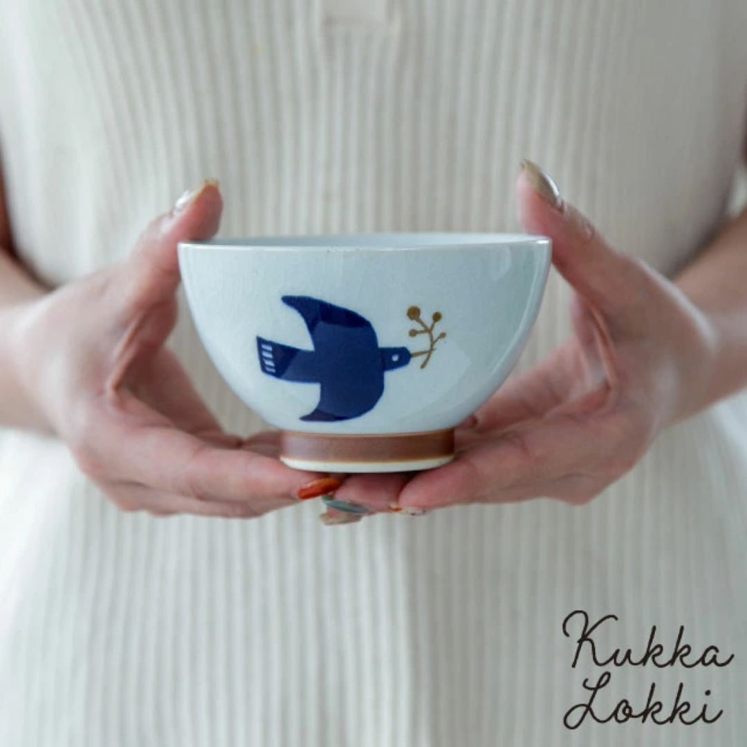 【預購】日本製 北歐風 Kukka Lokki Hasami-yaki 海鷗煎茶杯 / 飯碗