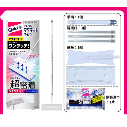【預購】日本製 Kao花王 磁吸靜電免洗除灰塵毛髮家用平板拖把