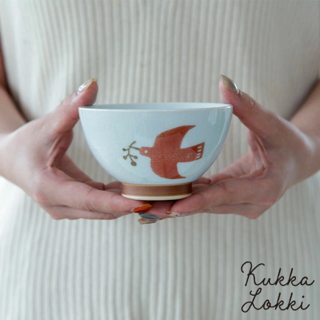 【預購】日本製 北歐風 Kukka Lokki Hasami-yaki 海鷗煎茶杯 / 飯碗
