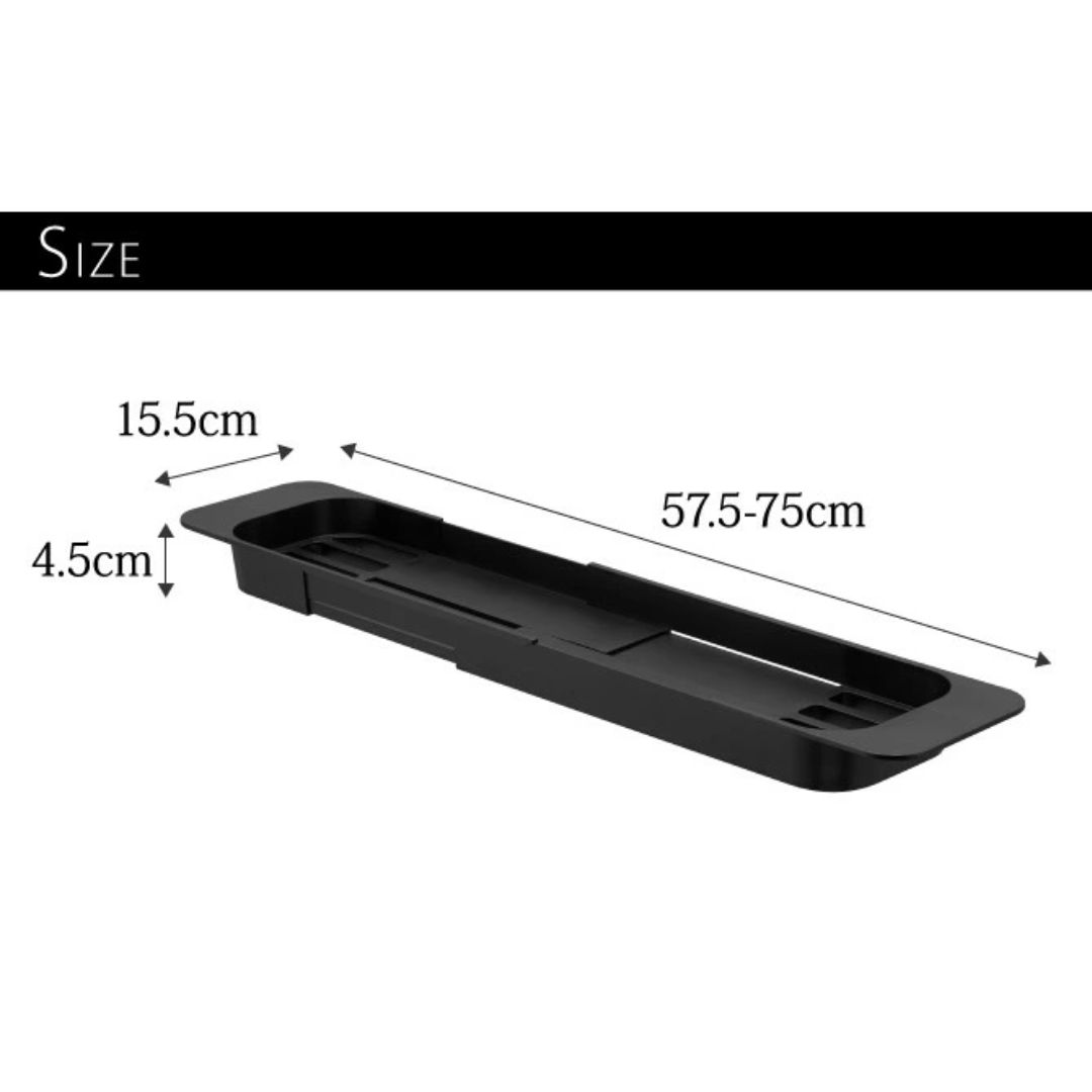 【預購】日本進口 山崎實業 YAMAZAKI 浴缸懸浮式收納伸縮浴架
