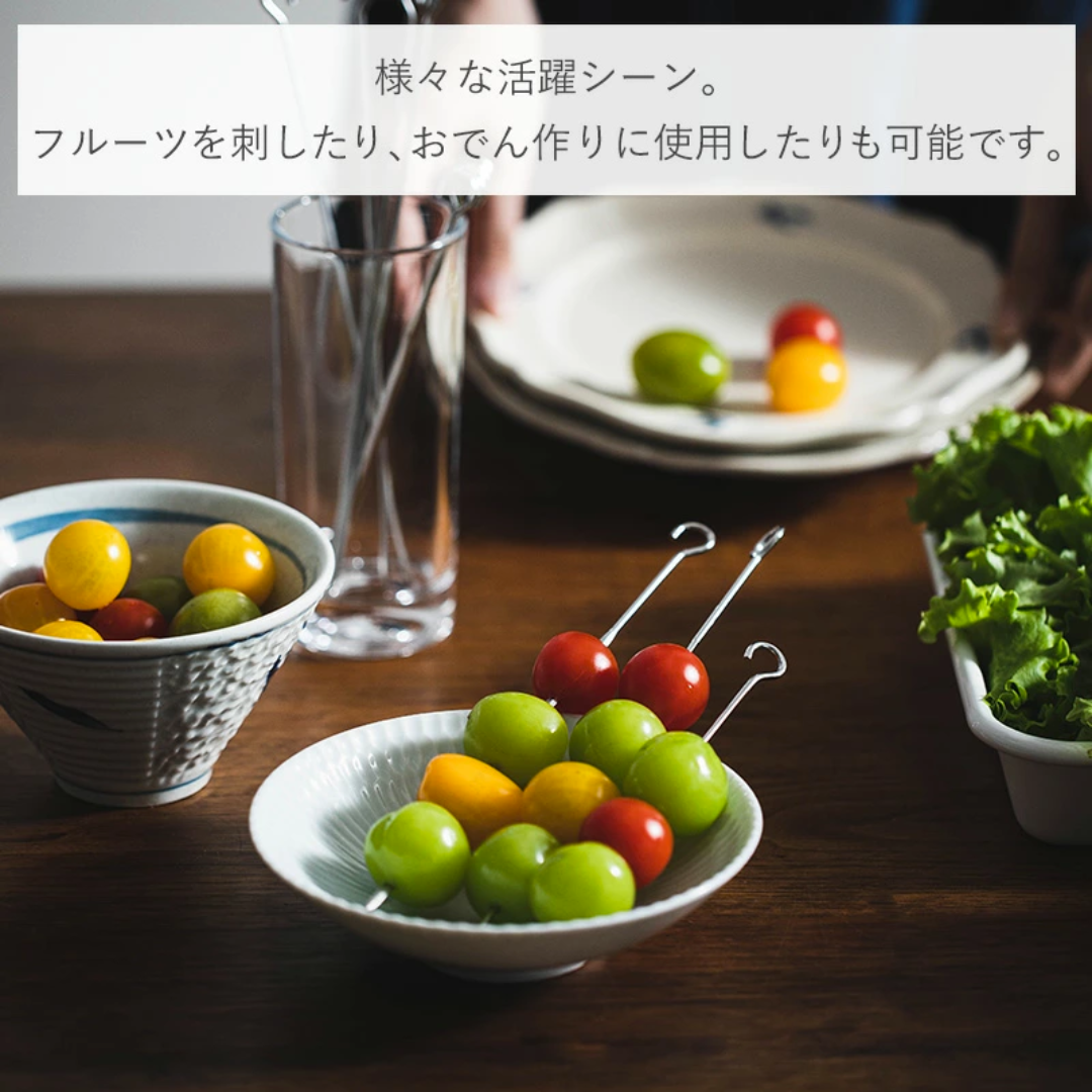 【預購】日本霜山 SHIMOYAMA 304不鏽鋼烤箱吊爐 燒烤籤 (15cm / 20cm)