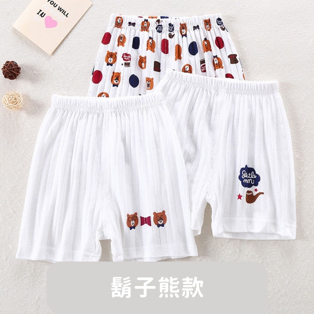 【預購】夏季 男寶寶純棉薄款寬鬆睡褲 運動褲 (1包3條)