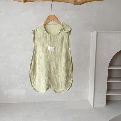 【預購】韓國INS風 春夏嬰兒 冷氣房背心式無袖防踢被睡袋