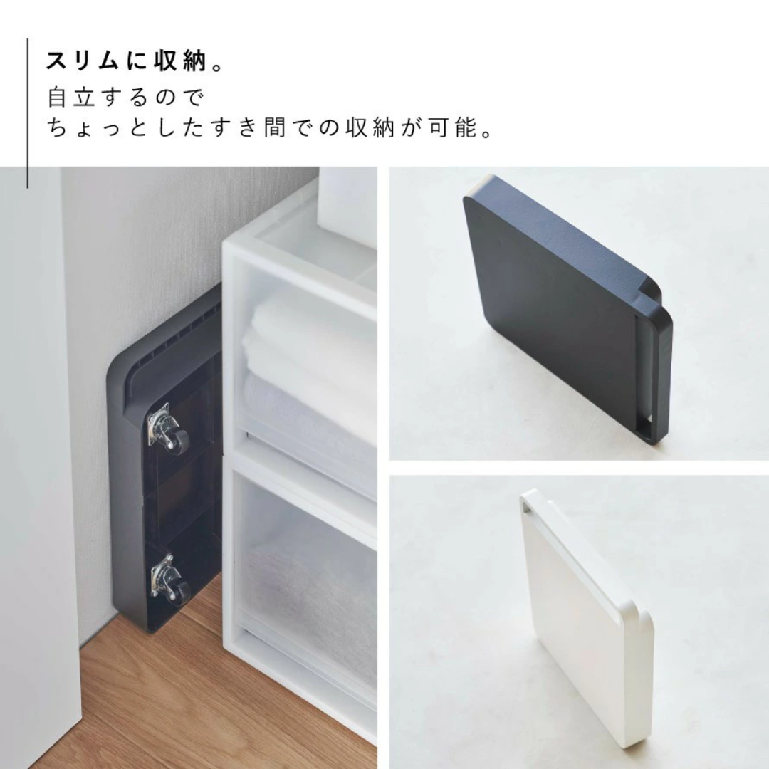 【預購】日本進口 山崎實業 YAMAZAKI 獨立式方形360度旋轉花盆風扇加濕機推車